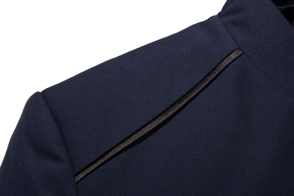 Nuovo colore puro high-end abiti da uomo (giacca + vest + pants) affari di modo banchetto di nozze degli uomini del vestito di formato Asiatico S-4XL